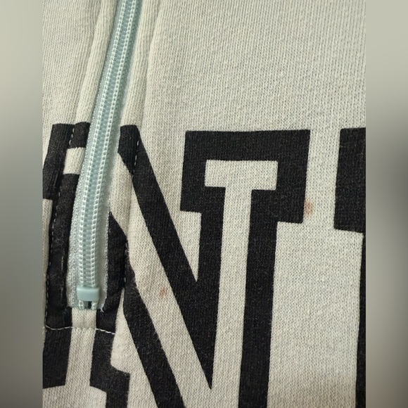 PINK Victoria’s Secret Mint Half Zip Sweatshirt Pullover Size Large - Picture 4 of 7